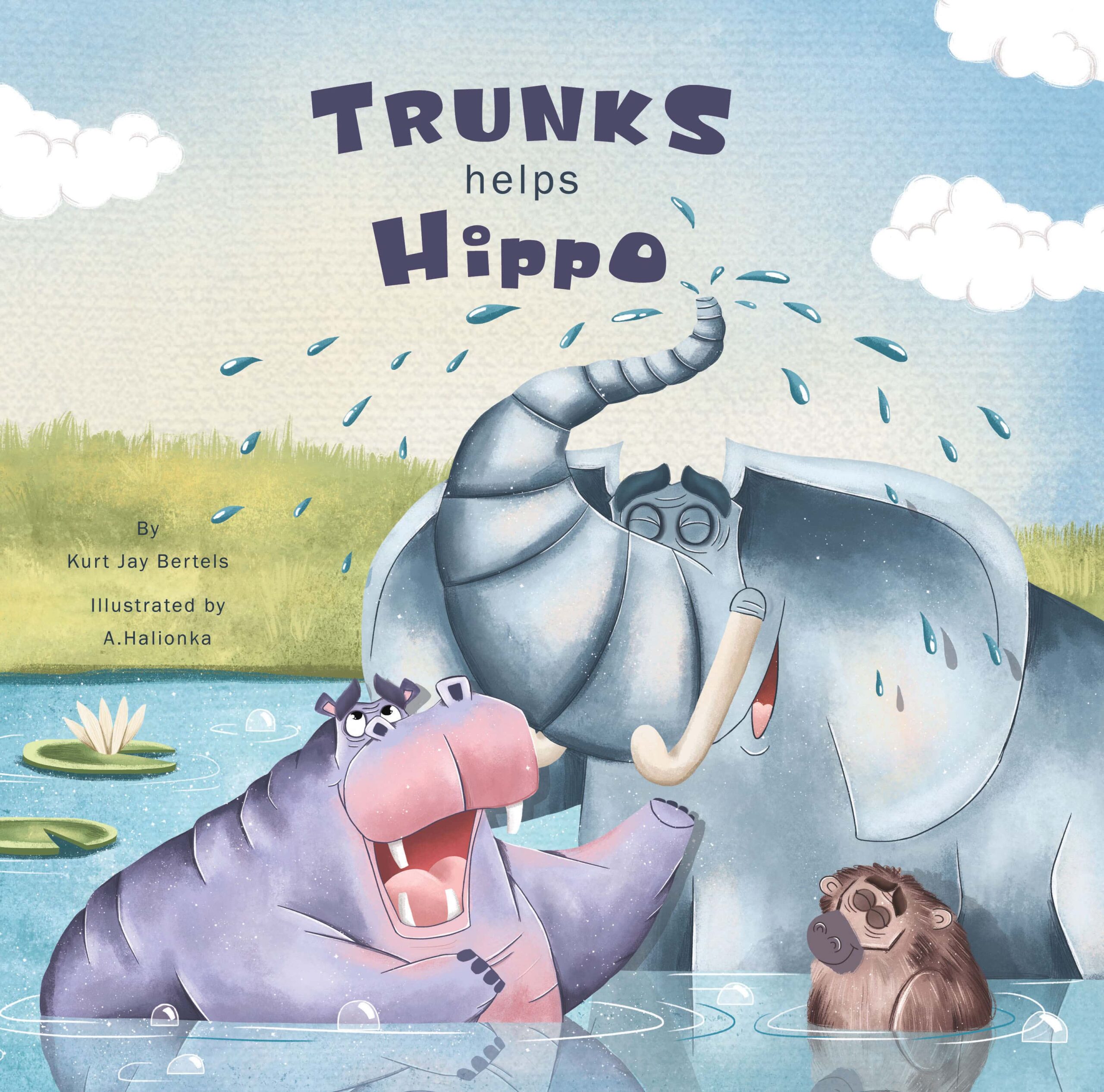 Children's book about Africa "Trunks helps hippo"